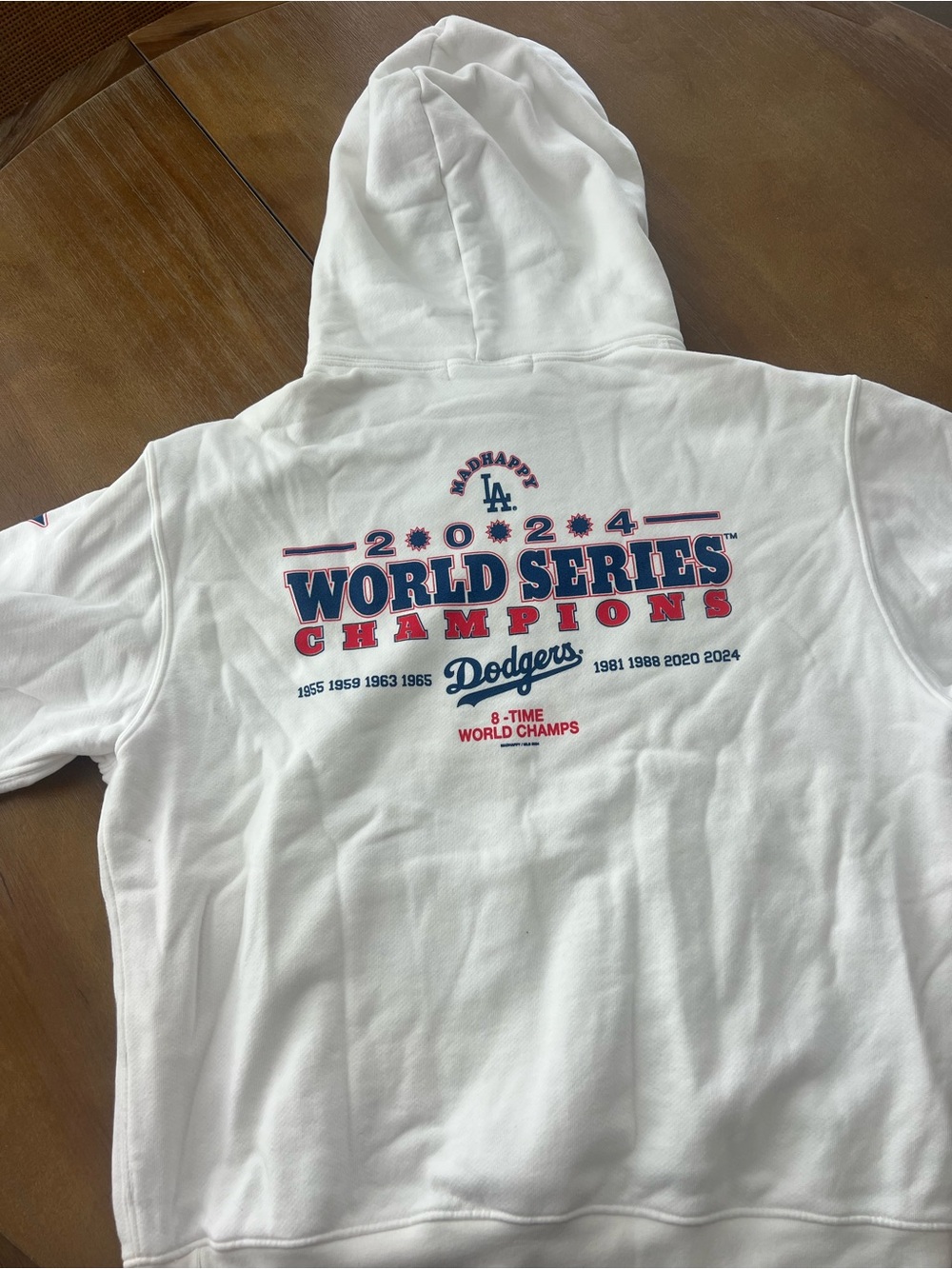 Madhappy LA Dodgers Hoodie 2024 World Series Champions Limited Edition - Picture 2 of 4